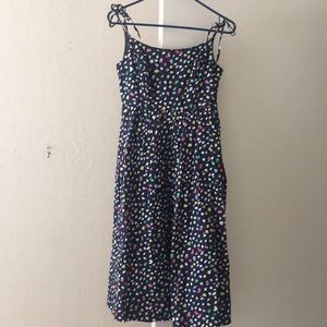 JCREW poplin midi dress